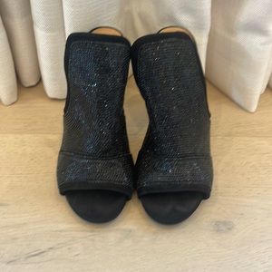 Black Rhinestone Stilettos